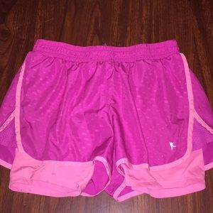 Pink sports shorts